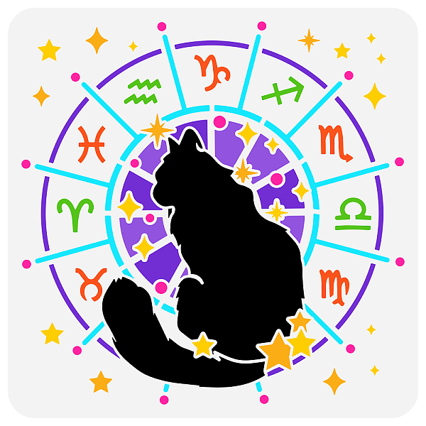 PandaHall FINGERINSPIRE Zodiac Symbols Stencil Template 11.8x11.8 inch Constellation Drawing Template Plastic Large Cat Stars Pattern...
PandaHall FINGERINSPIRE Zodiac Symbols Stencil Template 11.8x11.8 inch Constellation Drawing Template Plastic Large Cat Stars Pattern...