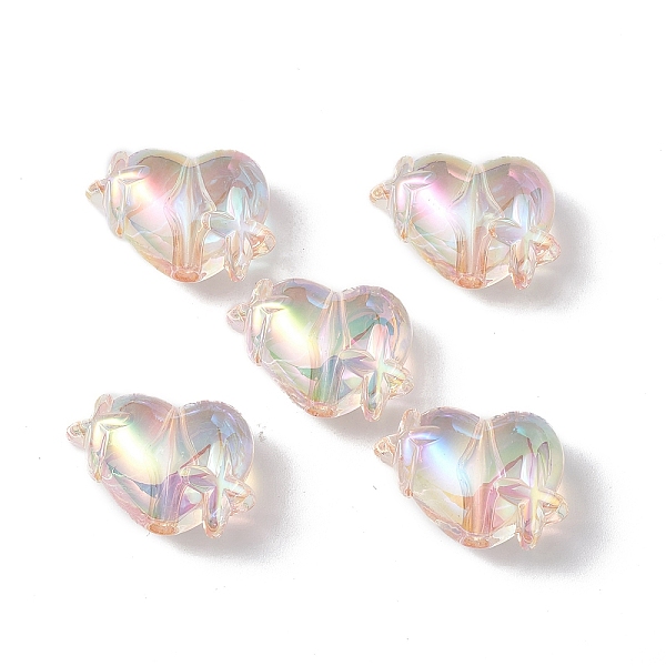 PandaHall Transparent Acrylic Beads, AB Color Plated, Heart with Star, Bisque, 14.5x19.5x10mm, Hole: 2mm, 5pcs/bag Acrylic Heart Orange
PandaHall Transparent Acrylic Beads, AB Color Plated, Heart with Star, Bisque, 14.5x19.5x10mm, Hole: 2mm, 5pcs/bag Acrylic Heart Orange