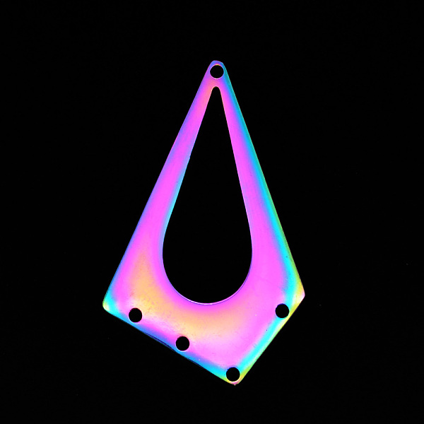 PandaHall 201 Stainless Steel Chandelier Components Links, Laser Cut, Teardrop, Rainbow Color, 41x25x1mm, Hole: 1.6mm 201 Stainless Steel...
PandaHall 201 Stainless Steel Chandelier Components Links, Laser Cut, Teardrop, Rainbow Color, 41x25x1mm, Hole: 1.6mm 201 Stainless Steel...