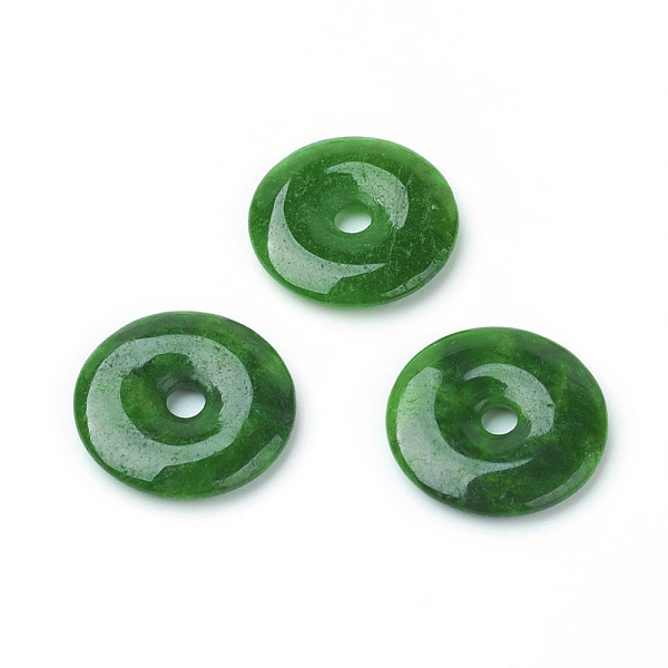 PandaHall Natural Myanmar Jade/Burmese Jade Pendants, Dyed, Donut/Pi Disc, Width: 7.5mm, 17~18x3~4mm, Hole: 3mm Myanmar Jade Donut
PandaHall Natural Myanmar Jade/Burmese Jade Pendants, Dyed, Donut/Pi Disc, Width: 7.5mm, 17~18x3~4mm, Hole: 3mm Myanmar Jade Donut
