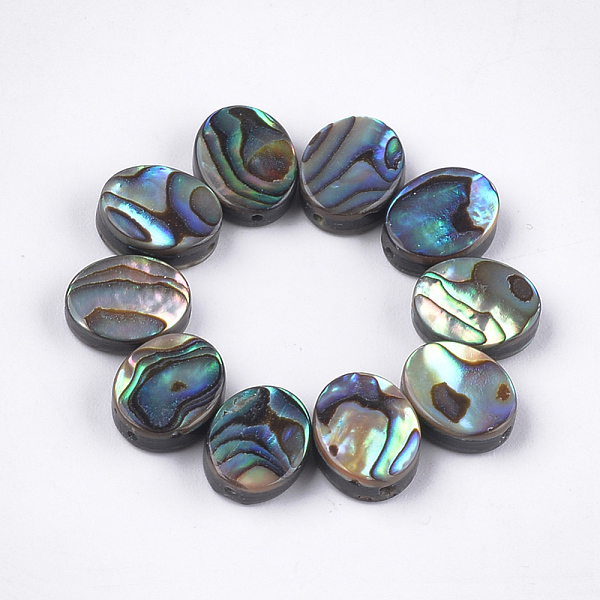 PandaHall Abalone Shell/Paua Shell Beads, Oval, Dark Green, 10x8x3.5~4mm, Hole: 1mm Paua Shell Oval
PandaHall Abalone Shell/Paua Shell Beads, Oval, Dark Green, 10x8x3.5~4mm, Hole: 1mm Paua Shell Oval