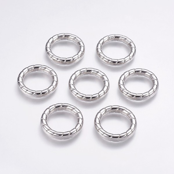 PandaHall CCB Plastic Linking Rings, Textured, Ring, Platinum, 35x6.5mm, about 24mm inner diameter Plastic Ring
PandaHall CCB Plastic Linking Rings, Textured, Ring, Platinum, 35x6.5mm, about 24mm inner diameter Plastic Ring