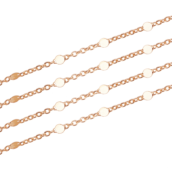PandaHall 3.28 Feet Brass Link Chains, Cable Chains, Soldered, with Flat Round Link, Real 18K Gold Plated, 1.5x1x0.3mm Brass
PandaHall 3.28 Feet Brass Link Chains, Cable Chains, Soldered, with Flat Round Link, Real 18K Gold Plated, 1.5x1x0.3mm Brass