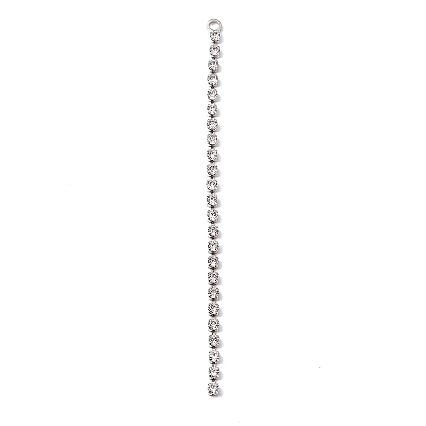 PandaHall Brass Crystal Rhinestone Cup Chain Big Pendants, Tassel Pendants, Platinum, 70x3x2mm, Hole: 2mm Brass
PandaHall Brass Crystal Rhinestone Cup Chain Big Pendants, Tassel Pendants, Platinum, 70x3x2mm, Hole: 2mm Brass
