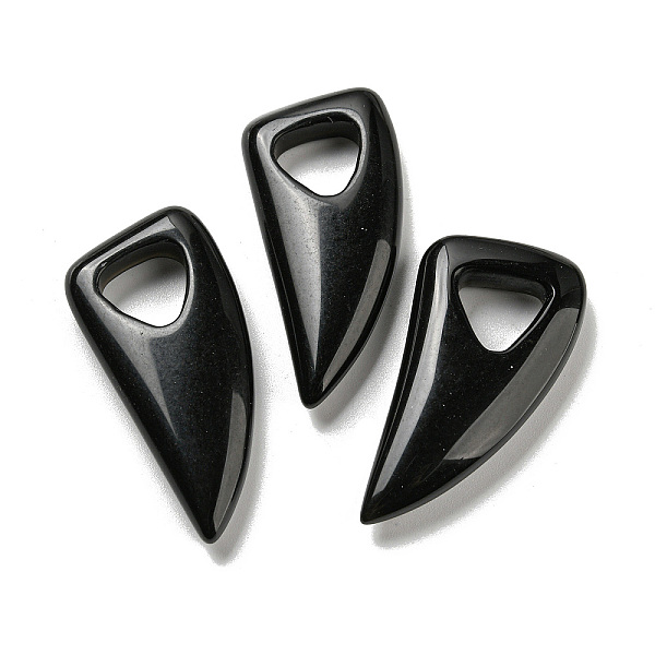 PandaHall Natural Obsidian Pendants, Horn Charms, 41~43x20x7.5~8mm, Hole: 10.5~11mm Obsidian Horn
PandaHall Natural Obsidian Pendants, Horn Charms, 41~43x20x7.5~8mm, Hole: 10.5~11mm Obsidian Horn