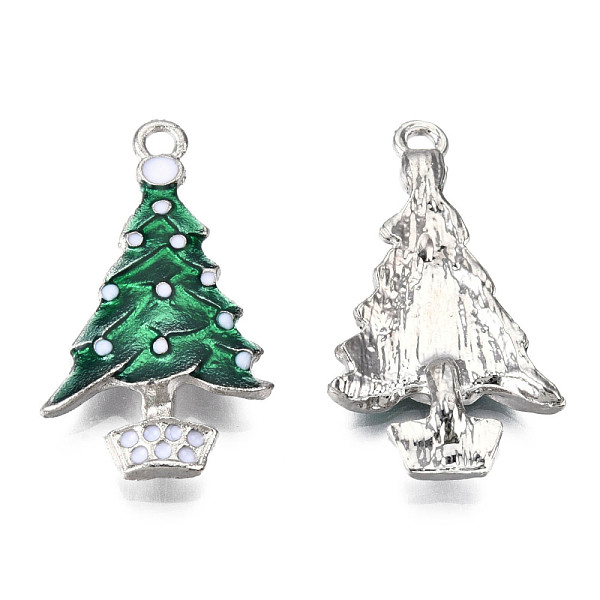 PandaHall Alloy Christmas Tree Enamel Pendants For Christmas Day, Platinum, Green, 34x19.5x3mm, Hole: 1mm Alloy+Enamel Tree Green
PandaHall Alloy Christmas Tree Enamel Pendants For Christmas Day, Platinum, Green, 34x19.5x3mm, Hole: 1mm Alloy+Enamel Tree Green