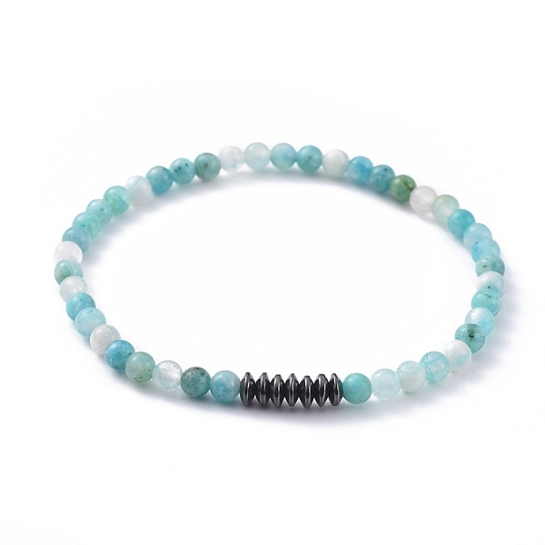 PandaHall Natural Hemimorphite Stretch Bracelets, with Non-Magnetic Synthetic Hematite Beads, 2-1/8 inch(5.5cm) Hemimorphite
PandaHall Natural Hemimorphite Stretch Bracelets, with Non-Magnetic Synthetic Hematite Beads, 2-1/8 inch(5.5cm) Hemimorphite