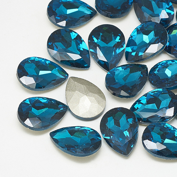 PandaHall Pointed Back Glass Rhinestone Cabochons, Back Plated, Faceted, teardrop, Capri Blue, 25x18x8mm Glass Rhinestone Teardrop Cyan
PandaHall Pointed Back Glass Rhinestone Cabochons, Back Plated, Faceted, teardrop, Capri Blue, 25x18x8mm Glass Rhinestone Teardrop Cyan