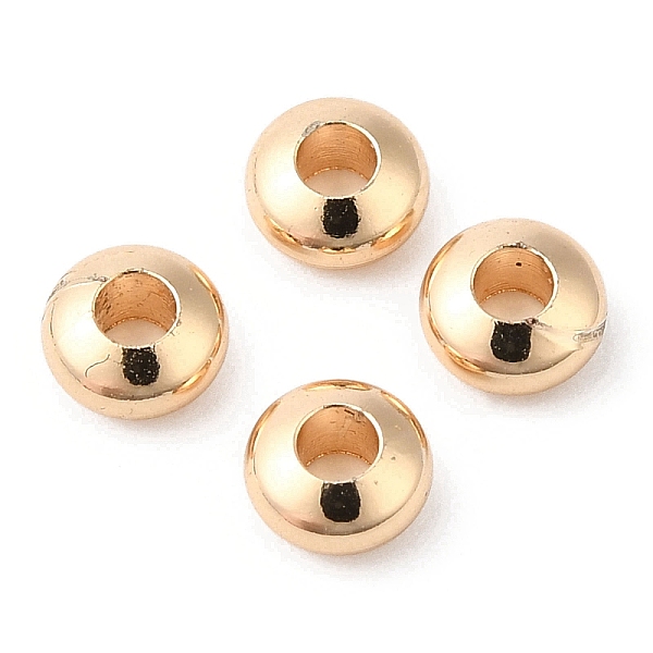 PandaHall Brass Beads, Cadmium Free & Lead Free, Rondelle, Long-Lasting Plated, Light Gold, 4x2mm, Hole: 1.6mm Brass Rondelle
PandaHall Brass Beads, Cadmium Free & Lead Free, Rondelle, Long-Lasting Plated, Light Gold, 4x2mm, Hole: 1.6mm Brass Rondelle