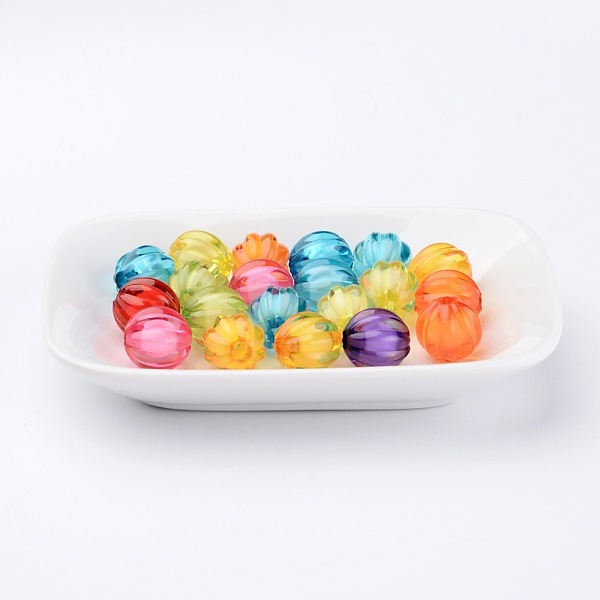 PandaHall Transparent Acrylic Beads, Bead in Bead, Pumpkin, Mixed Color, 14mm, Hole: 4mm Acrylic Pumpkin Multicolor
PandaHall Transparent Acrylic Beads, Bead in Bead, Pumpkin, Mixed Color, 14mm, Hole: 4mm Acrylic Pumpkin Multicolor
