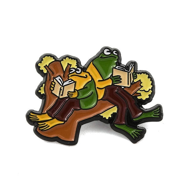 PandaHall Cartoon Frog Zinc Alloy Brooches, Enamel Pins, Black, Sienna, 23.5x30.5x1.5mm Alloy+Enamel Frog Brown
PandaHall Cartoon Frog Zinc Alloy Brooches, Enamel Pins, Black, Sienna, 23.5x30.5x1.5mm Alloy+Enamel Frog Brown