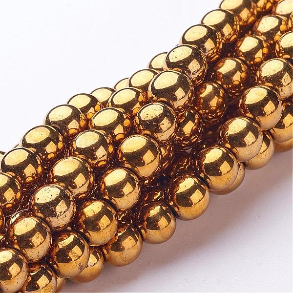 PandaHall Non-Magnetic Synthetic Hematite Beads Strands, Round, Gold, 8mm, Hole: 1mm, about 53pcs/strand, 15.7 inch Non-magnetic Hematite...
PandaHall Non-Magnetic Synthetic Hematite Beads Strands, Round, Gold, 8mm, Hole: 1mm, about 53pcs/strand, 15.7 inch Non-magnetic Hematite...