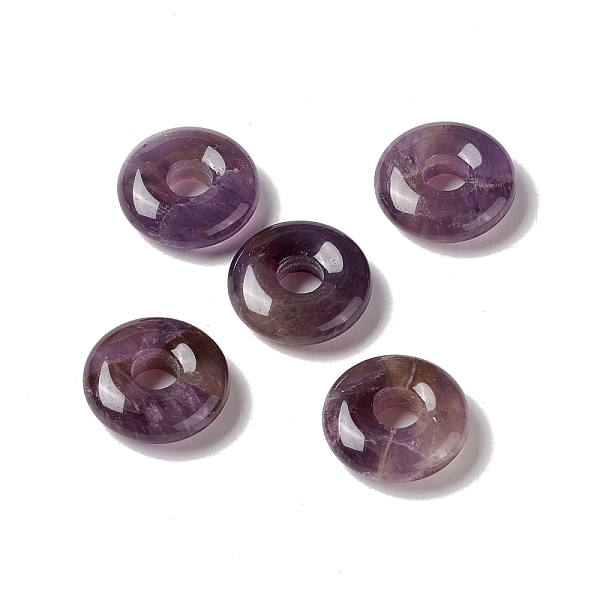PandaHall Natural Amethyst Pendants, Donut/Pi Disc Charm Charm, 20x5~7mm, Hole: 6mm Amethyst Donut
PandaHall Natural Amethyst Pendants, Donut/Pi Disc Charm Charm, 20x5~7mm, Hole: 6mm Amethyst Donut