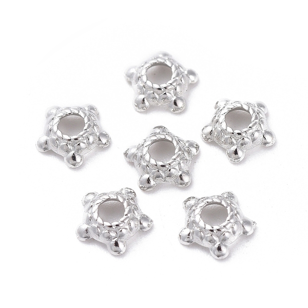 PandaHall Tibetan Silver Caps, Lead Free & Cadmium Free,s, Plated with Platinum, 6mm in diameter, 3mm high, Hole: 2mm Alloy
PandaHall Tibetan Silver Caps, Lead Free & Cadmium Free,s, Plated with Platinum, 6mm in diameter, 3mm high, Hole: 2mm Alloy