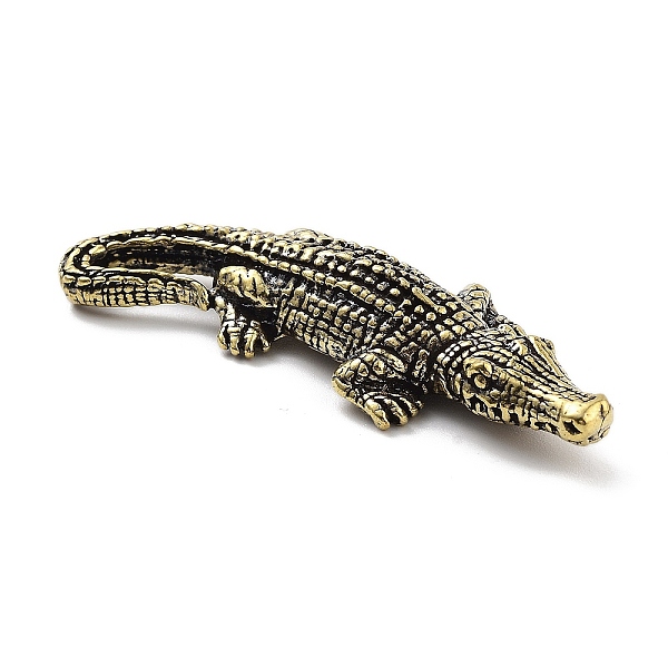 PandaHall Brass Crocodile Figurines Statues for Home Desktop Feng Shui Ornament, Antique Bronze, 61x23x8mm Brass Crocodile
PandaHall Brass Crocodile Figurines Statues for Home Desktop Feng Shui Ornament, Antique Bronze, 61x23x8mm Brass Crocodile