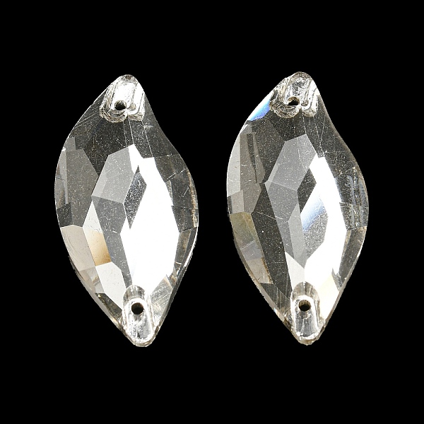 PandaHall Glass Connector Charms, Faceted Leaf Links, Clear, 30x14x5mm, Hole: 1.2mm Glass Leaf Clear
PandaHall Glass Connector Charms, Faceted Leaf Links, Clear, 30x14x5mm, Hole: 1.2mm Glass Leaf Clear