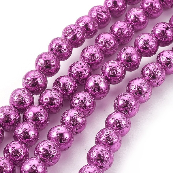 PandaHall Electroplated Natural Lava Rock Bead Strands, Round, Old Rose, 6~7mm, Hole: 1mm, about 61pcs/strand, 15.55 inch(39.5cm) Lava Rock..., Purple
PandaHall Electroplated Natural Lava Rock Bead Strands, Round, Old Rose, 6~7mm, Hole: 1mm, about 61pcs/strand, 15.55 inch(39.5cm) Lava Rock..., Purple