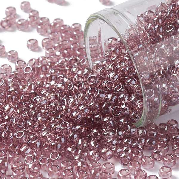 PandaHall TOHO Round Seed Beads, Japanese Seed Beads, (110) Transparent Luster Light Amethyst, 8/0, 3mm, Hole: 1mm, about 222pcs/bottle..., Purple
PandaHall TOHO Round Seed Beads, Japanese Seed Beads, (110) Transparent Luster Light Amethyst, 8/0, 3mm, Hole: 1mm, about 222pcs/bottle..., Purple