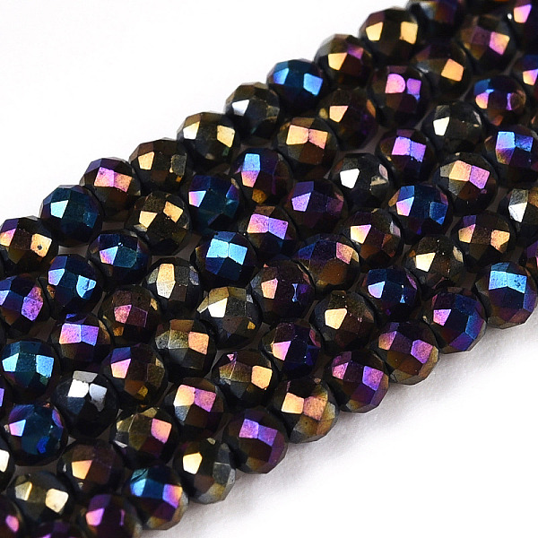 PandaHall Electroplate Glass Beads Strands, Full Plated, Faceted, Round, Rainbow Plated, 2mm, Hole: 0.7mm, about 184~187pcs/strand, 14.45...
PandaHall Electroplate Glass Beads Strands, Full Plated, Faceted, Round, Rainbow Plated, 2mm, Hole: 0.7mm, about 184~187pcs/strand, 14.45...