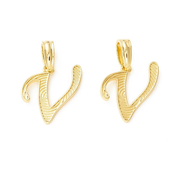 PandaHall Rack Plating Eco-Friendly Brass Letter Pendants, Real 18K Gold Long-Lasting Plated, Cadmium Free & Lead Free, Letter.V...
PandaHall Rack Plating Eco-Friendly Brass Letter Pendants, Real 18K Gold Long-Lasting Plated, Cadmium Free & Lead Free, Letter.V...