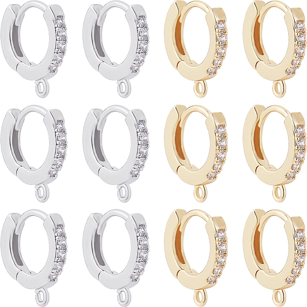 PandaHall Beebeecraft 1 Box 12Pcs Huggie Hoop Earring Findings 18K Gold Plated Cubic Zirconia 2 Colors Leverback Earring Findings with 1mm...
PandaHall Beebeecraft 1 Box 12Pcs Huggie Hoop Earring Findings 18K Gold Plated Cubic Zirconia 2 Colors Leverback Earring Findings with 1mm...