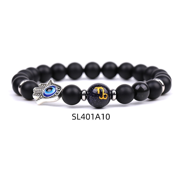 PandaHall Natural Black Agate & Obsidian Stretch Bracelets, Constellation & Hamsa Hand with Evil Eye Bracelet for Women & Men, Capricorn...
PandaHall Natural Black Agate & Obsidian Stretch Bracelets, Constellation & Hamsa Hand with Evil Eye Bracelet for Women & Men, Capricorn...