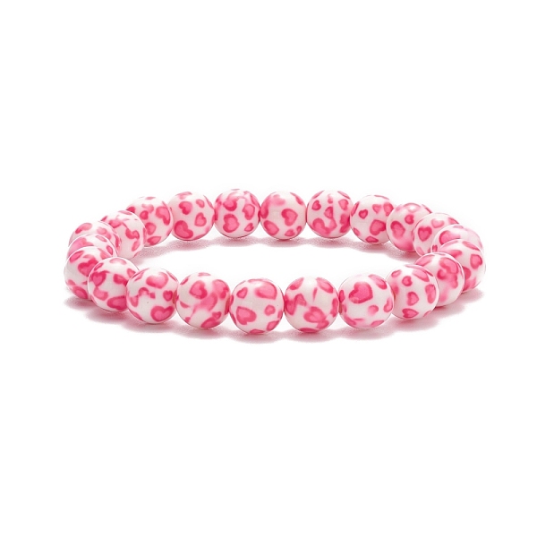 PandaHall Leopard Print Resin Round Beaded Stretch Bracelet for Women, Hot Pink, Inner Diameter: 2-3/8 inch(6cm), Beads: 10mm Resin Leopard
PandaHall Leopard Print Resin Round Beaded Stretch Bracelet for Women, Hot Pink, Inner Diameter: 2-3/8 inch(6cm), Beads: 10mm Resin Leopard