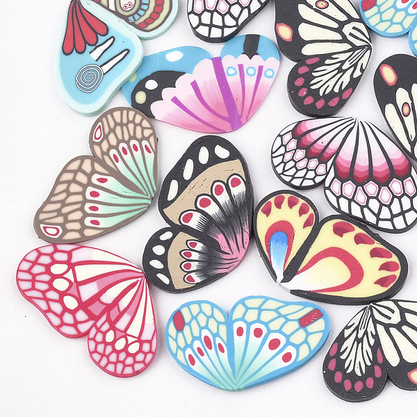 PandaHall Handmade Polymer Clay Cabochons, Wing, Mixed Color, 26~29x15~17x1~2mm Polymer Clay Wing Multicolor
PandaHall Handmade Polymer Clay Cabochons, Wing, Mixed Color, 26~29x15~17x1~2mm Polymer Clay Wing Multicolor