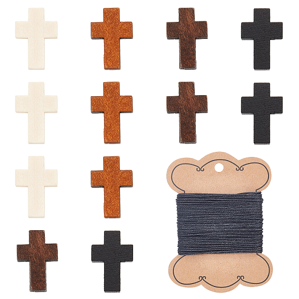 PandaHall CHGCRAFT DIY Penadnt Necklace Making Kit, Including 80Pcs 4 Colors Cross Wood Pendants, 1 Roll Waxed Polyester Cords, Mixed Color..., Multicolor
PandaHall CHGCRAFT DIY Penadnt Necklace Making Kit, Including 80Pcs 4 Colors Cross Wood Pendants, 1 Roll Waxed Polyester Cords, Mixed Color..., Multicolor