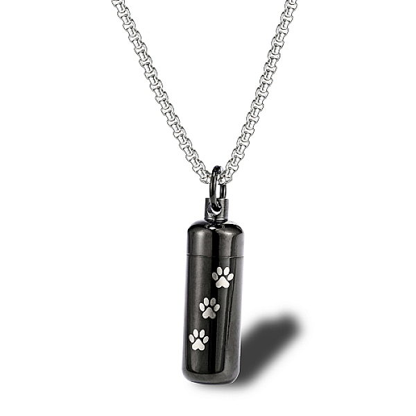 PandaHall Stainless Steel Column Pendant Necklaces for Women, Urn Ashes Necklaces, Black, no size Stainless Steel Column
PandaHall Stainless Steel Column Pendant Necklaces for Women, Urn Ashes Necklaces, Black, no size Stainless Steel Column