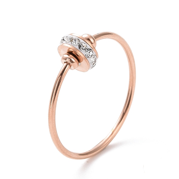 PandaHall Crystal Rhinestone Flat Round Finger Ring, Ion Plating(IP) 304 Stainless Steel Jewelry for Women, Rose Gold, US Size 7(17.3mm)..., Clear
PandaHall Crystal Rhinestone Flat Round Finger Ring, Ion Plating(IP) 304 Stainless Steel Jewelry for Women, Rose Gold, US Size 7(17.3mm)..., Clear