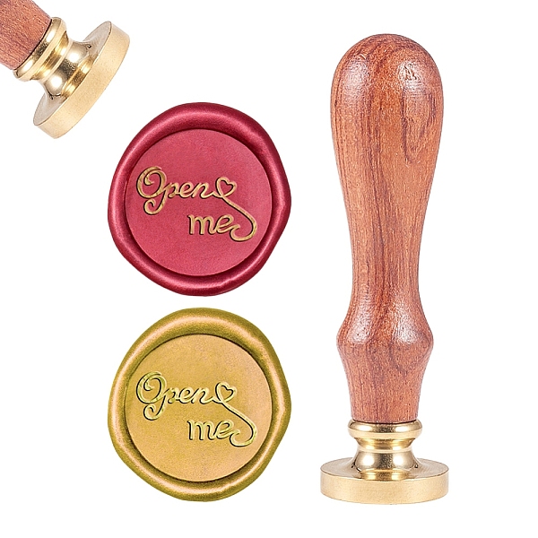 PandaHall DIY Scrapbook, Brass Wax Seal Stamp and Wood Handle Sets, Word Open You, Golden, 8.9x2.5cm, Stamps: 25x14.5mm Brass
PandaHall DIY Scrapbook, Brass Wax Seal Stamp and Wood Handle Sets, Word Open You, Golden, 8.9x2.5cm, Stamps: 25x14.5mm Brass