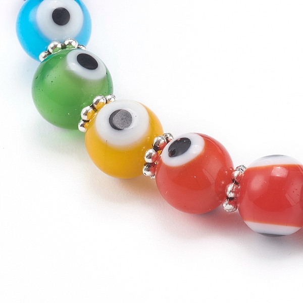 PandaHall Chakra Jewelry, Handmade Evil Eye & Millefiori Lampwork Beaded Stretch Bracelets, Round, Colorful, Inner Diameter: 2-1/8 inch...
PandaHall Chakra Jewelry, Handmade Evil Eye & Millefiori Lampwork Beaded Stretch Bracelets, Round, Colorful, Inner Diameter: 2-1/8 inch...