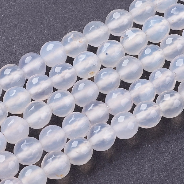 PandaHall Natural White Agate Beads Strands, Faceted, Round, White, 8mm, Hole: 1mm, about 45~47pcs/strand, 15 inch Natural Agate Round White
PandaHall Natural White Agate Beads Strands, Faceted, Round, White, 8mm, Hole: 1mm, about 45~47pcs/strand, 15 inch Natural Agate Round White