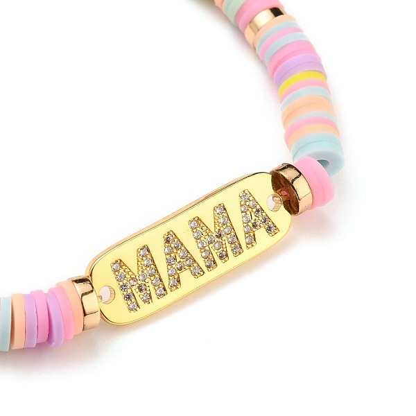 PandaHall Mother's Day Gifts, Brass Micro Pave Cubic Zirconia Link Bracelets, with Polymer Clay Heishi Beads and Non-magnetic Synthetic...
PandaHall Mother's Day Gifts, Brass Micro Pave Cubic Zirconia Link Bracelets, with Polymer Clay Heishi Beads and Non-magnetic Synthetic...
