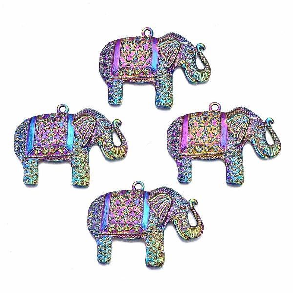 PandaHall Alloy Pendants, Cadmium Free & Nickel Free & Lead Free, Elephant, Rainbow Color, 37x49x5mm, Hole: 2mm Alloy Elephant
PandaHall Alloy Pendants, Cadmium Free & Nickel Free & Lead Free, Elephant, Rainbow Color, 37x49x5mm, Hole: 2mm Alloy Elephant