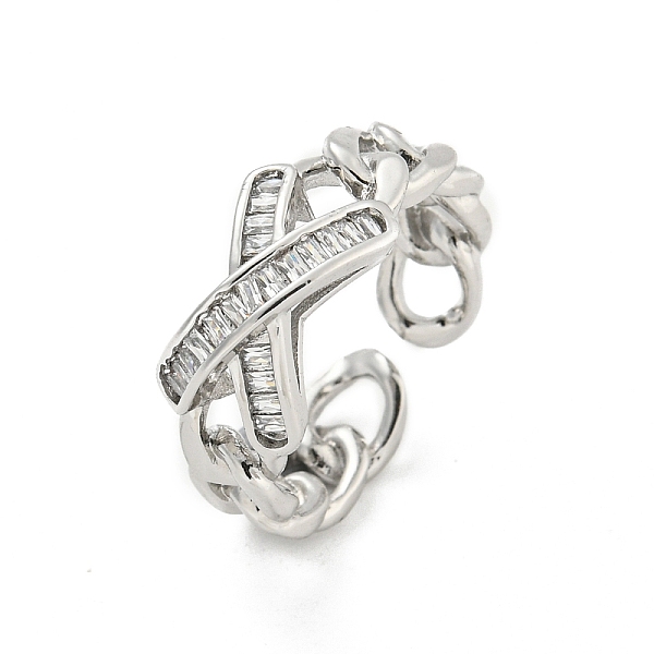 PandaHall Brass Micro Pave Cubic Zirconia Cuff Open Rings, Criss Cross Rings for Women, Long-Lasting Plated, Platinum, 6mm Brass+Cubic...
PandaHall Brass Micro Pave Cubic Zirconia Cuff Open Rings, Criss Cross Rings for Women, Long-Lasting Plated, Platinum, 6mm Brass+Cubic...
