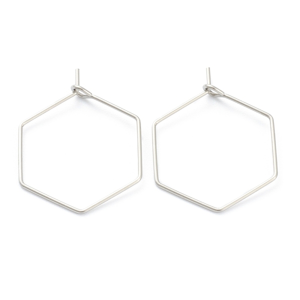 PandaHall 316 Surgical Stainless Steel Earring Hoop, Ear Wire, Stainless Steel Color, 26mm, Hole: 2mm, Pin: 0.6mm 316 Surgical Stainless...
PandaHall 316 Surgical Stainless Steel Earring Hoop, Ear Wire, Stainless Steel Color, 26mm, Hole: 2mm, Pin: 0.6mm 316 Surgical Stainless...
