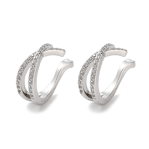 PandaHall Brass Micro Pave Cubic Zirconia Cuff Earrings, Criss Cross Rings for Women, Long-Lasting Plated, Cadmium Free & Lead Free...
PandaHall Brass Micro Pave Cubic Zirconia Cuff Earrings, Criss Cross Rings for Women, Long-Lasting Plated, Cadmium Free & Lead Free...