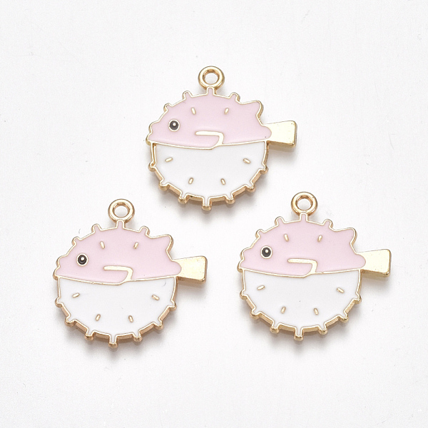 PandaHall Alloy Pendants, Cadmium Free & Lead Free, with Enamel, Fish, Light Gold, Pink, 24x22x1mm, Hole: 2mm Alloy+Enamel Fish Pink
PandaHall Alloy Pendants, Cadmium Free & Lead Free, with Enamel, Fish, Light Gold, Pink, 24x22x1mm, Hole: 2mm Alloy+Enamel Fish Pink