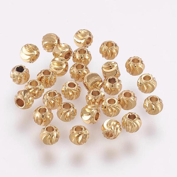 PandaHall Brass Spacer Beads, Long-Lasting Plated, Corrugated Round, Real 18K Gold Plated, 4x3mm, Hole: 1.6mm Brass Round
PandaHall Brass Spacer Beads, Long-Lasting Plated, Corrugated Round, Real 18K Gold Plated, 4x3mm, Hole: 1.6mm Brass Round
