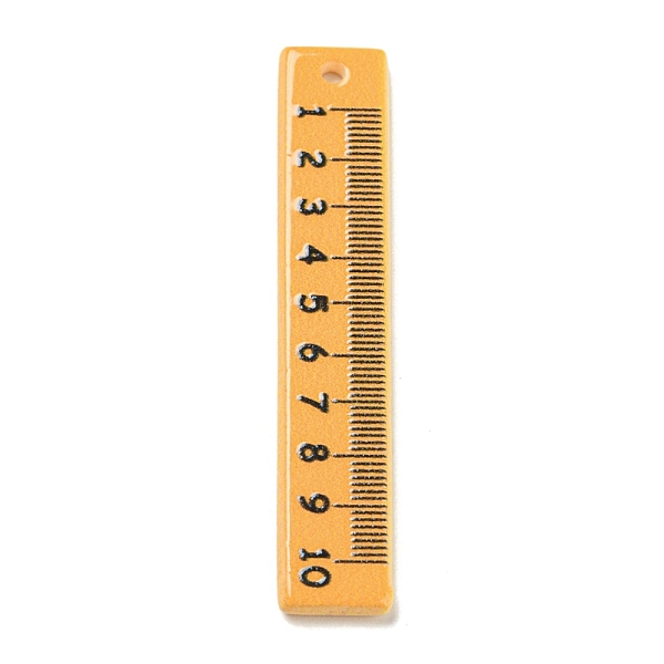 PandaHall Study Style Opaque Acrylic Sided Pendants, Ruler, Orange, 49.5x9x2.4mm, Hole: 2mm Acrylic Rectangle Orange
PandaHall Study Style Opaque Acrylic Sided Pendants, Ruler, Orange, 49.5x9x2.4mm, Hole: 2mm Acrylic Rectangle Orange