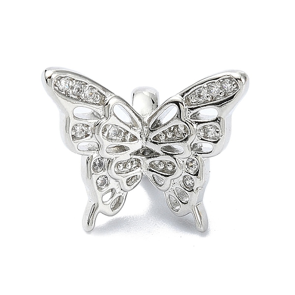 PandaHall Rack Plating Brass Micro Pave Clear Cubic Zirconia Beads, Long-Lasting Plated, Butterfly, Platinum, 13x15x12mm, Hole: 2.8mm...
PandaHall Rack Plating Brass Micro Pave Clear Cubic Zirconia Beads, Long-Lasting Plated, Butterfly, Platinum, 13x15x12mm, Hole: 2.8mm...