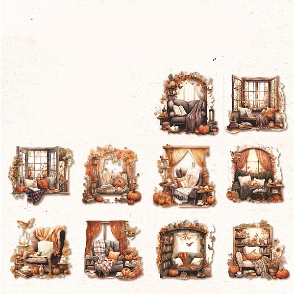 PandaHall 10Pcs Warm Cabin Theme PVC Waterproof Self-Adhesive Stickers, for DIY Scrapbooking, Colorful, Package Size: 90x130x3mm Plastic...
PandaHall 10Pcs Warm Cabin Theme PVC Waterproof Self-Adhesive Stickers, for DIY Scrapbooking, Colorful, Package Size: 90x130x3mm Plastic...