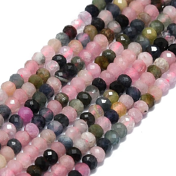 PandaHall Natural Tourmaline Beads Strands, Faceted, Rondelle, 2~2.5x2mm, Hole: 0.5mm, about 223~226pcs/strand, 14.96~15.16 inch(38~38.5cm)...
PandaHall Natural Tourmaline Beads Strands, Faceted, Rondelle, 2~2.5x2mm, Hole: 0.5mm, about 223~226pcs/strand, 14.96~15.16 inch(38~38.5cm)...