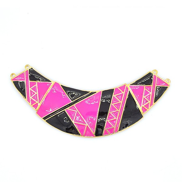 PandaHall Alloy Enamel Moon Links, Chandelier Components, Golden, Deep Pink, 110x18~33x5mm, Hole: 2mm Alloy+Enamel Moon Pink
PandaHall Alloy Enamel Moon Links, Chandelier Components, Golden, Deep Pink, 110x18~33x5mm, Hole: 2mm Alloy+Enamel Moon Pink