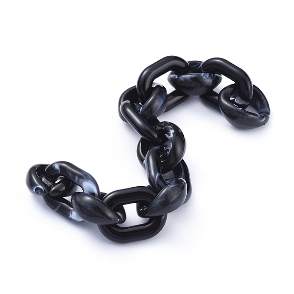 PandaHall Transparent Acrylic Handmade Cable Chain, Oval, Black, 20x18x8mm, about 39.37 inch(1m)/strand Acrylic Black
PandaHall Transparent Acrylic Handmade Cable Chain, Oval, Black, 20x18x8mm, about 39.37 inch(1m)/strand Acrylic Black