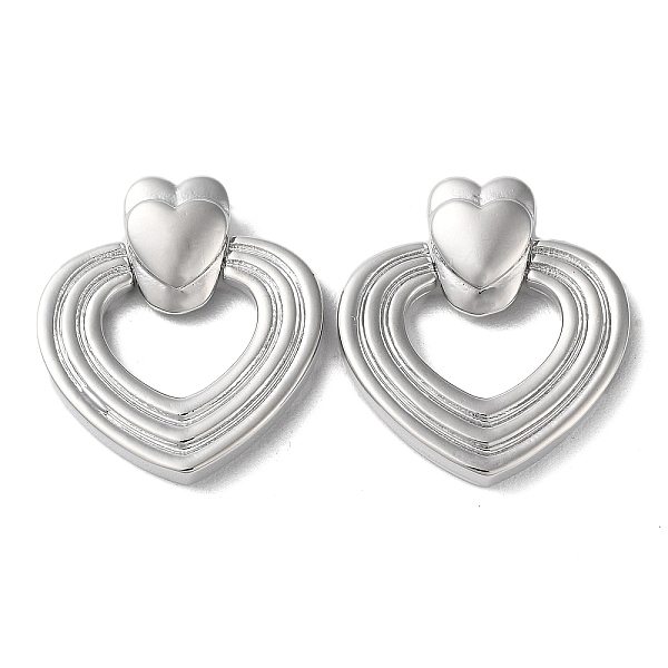 PandaHall Rack Plating Brass Pendants, Heart Charm, Platinum, 28mm, Hole: 4.5x2.5mm Brass Heart
PandaHall Rack Plating Brass Pendants, Heart Charm, Platinum, 28mm, Hole: 4.5x2.5mm Brass Heart