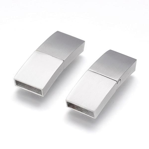 PandaHall 304 Stainless Steel Magnetic Clasps with Glue-in Ends, Arched Rectangle, Matte, Stainless Steel Color, 29x11x5mm, Hole: 3x10mm 304...
PandaHall 304 Stainless Steel Magnetic Clasps with Glue-in Ends, Arched Rectangle, Matte, Stainless Steel Color, 29x11x5mm, Hole: 3x10mm 304...
