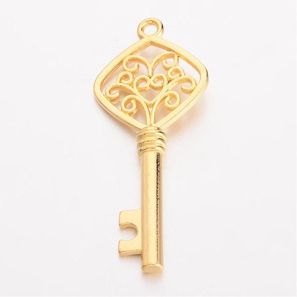 PandaHall Tibetan Style Alloy Big Pendants, Lead Free & Cadmium Free, Key, Golden Color, 52x21.5x2.5mm, Hole: 3mm Alloy Key
PandaHall Tibetan Style Alloy Big Pendants, Lead Free & Cadmium Free, Key, Golden Color, 52x21.5x2.5mm, Hole: 3mm Alloy Key